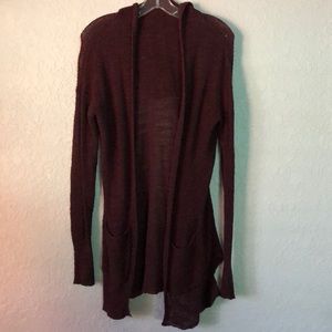 Burgundy Cardigan